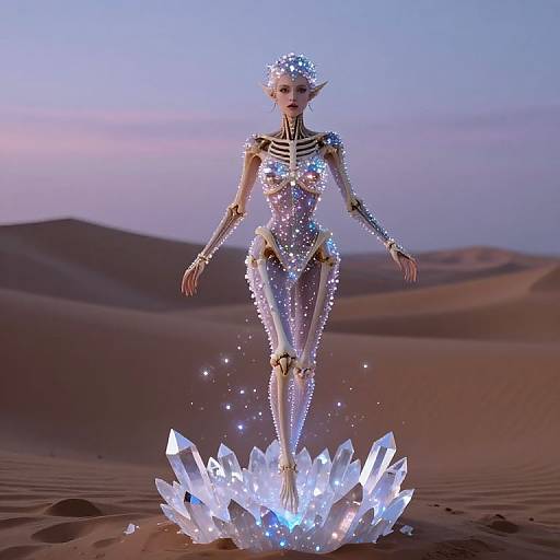 Crystal Witch in Twilight Desert
