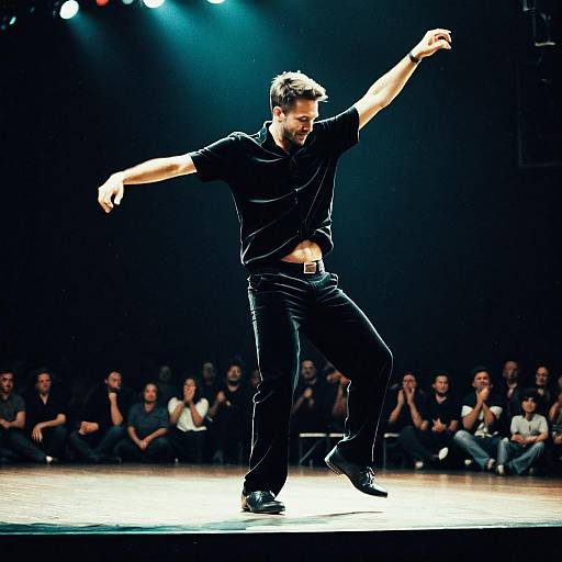 Velvet Dance Man on Stage