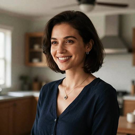 Suburban Housewife in Dramatic Light