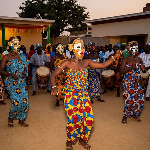 Nigerian Festival Celebration at Twilight