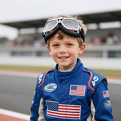 Ricky Bobby in Blue Racing Suit