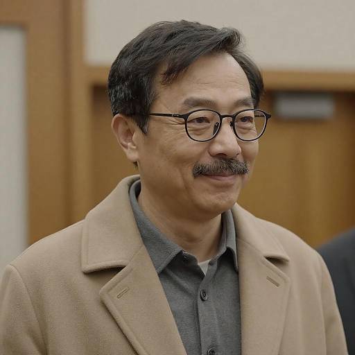 Warm Portrait of a Middle-Aged Man