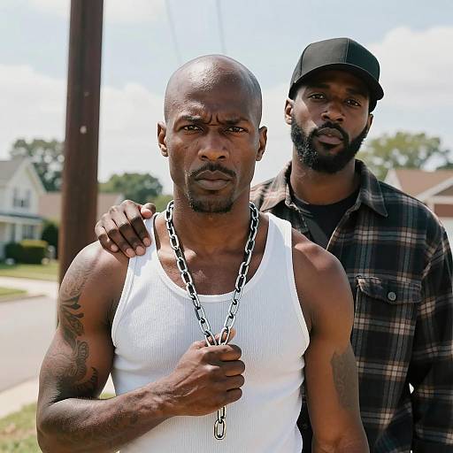 Dynamic Portrait of Two African-American Men