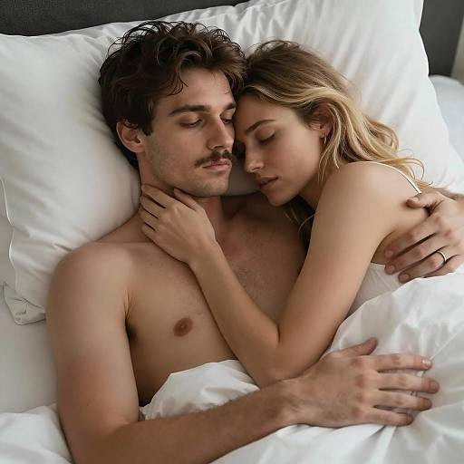 Intimate Couple in Soft Lighting