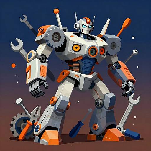 Synthetic Cubism Robot Transformation