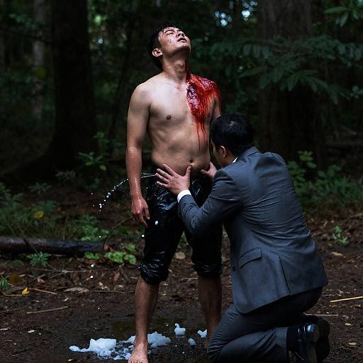 Dramatic Encounter in a Dark Forest