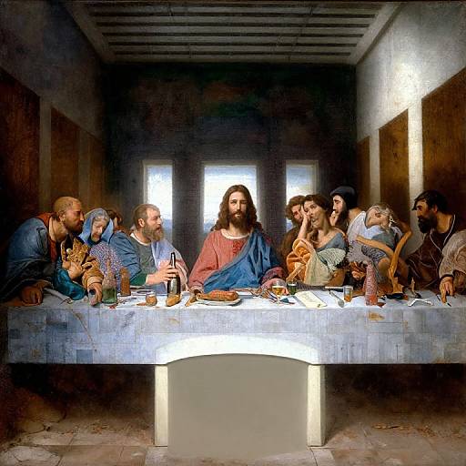 Jesus and Disciples at Last Supper