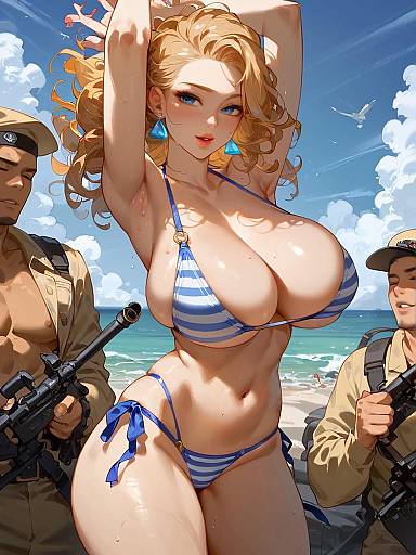 Nautical Bikini in Summer Campground