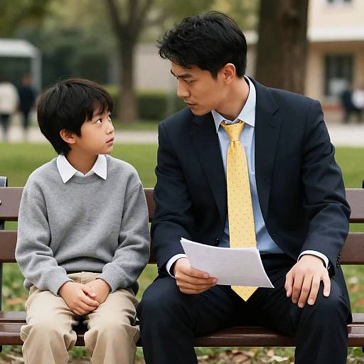 Heartfelt Moment in the Park