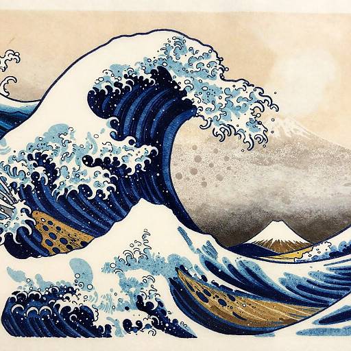 Japanese Great Wave Tattoo Art