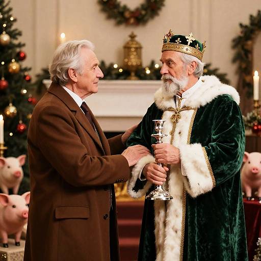 Festive Gathering of Elderly Companions