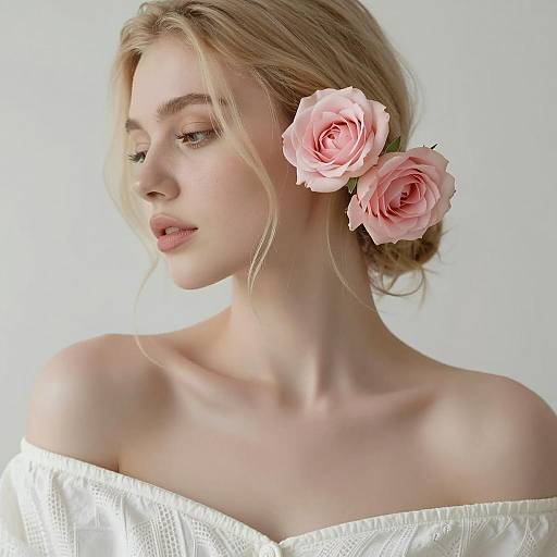 Ethereal Portrait of a Romantic Woman