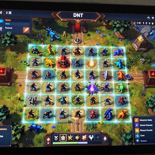 Futuristic DnD Combat Map Interface