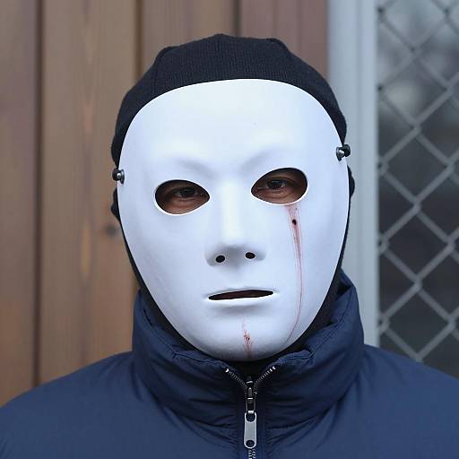 Mysterious Man in Bloodstained Mask
