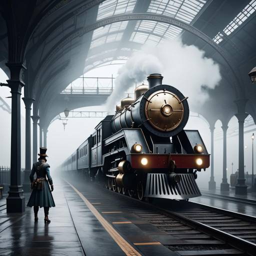 Steampunk Explorers at Foggy Railway Clash