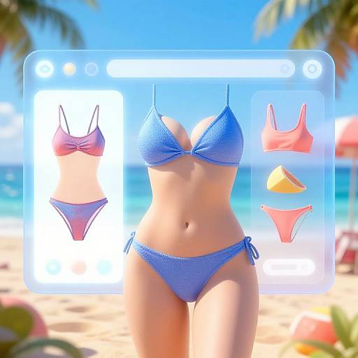 AI-Generated Modern Swimwear Designs