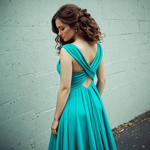 Elegant Turquoise Dress Cosplay Design