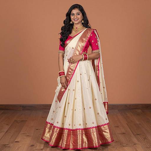 Elegant Indian Woman in Traditional Attire