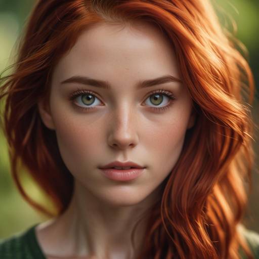 Vibrant Portrait of a Red-Haired Individual
