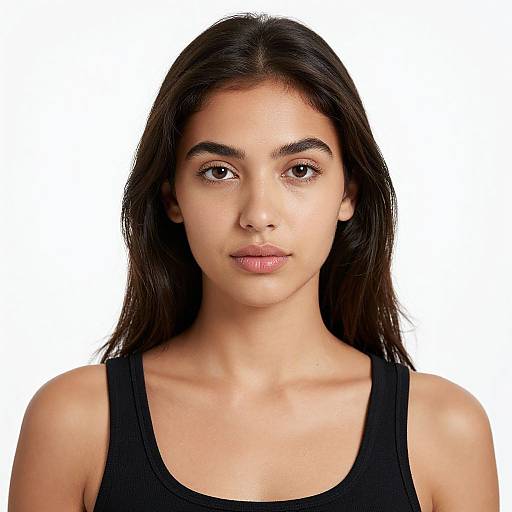 Portrait of Young Woman with Dark Hair