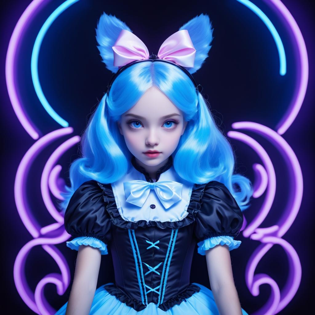 Ethereal Alice in Wonderland Portrait