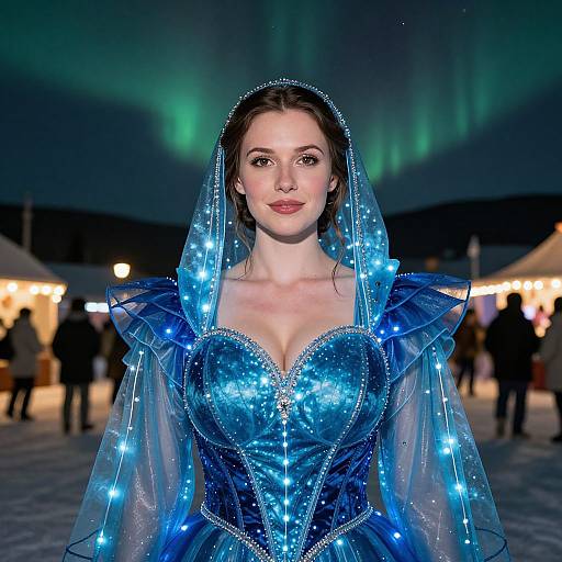 Aurora-Inspired Winter Wonderland Costume