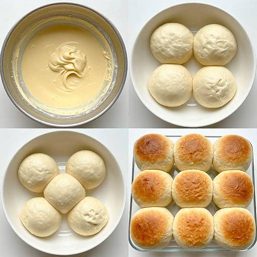 Homemade Burger Buns Process