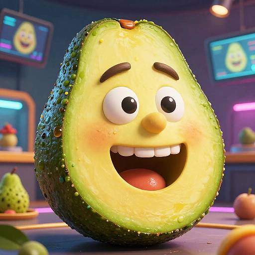 Futuristic Nikocado Avocado AI Fusion