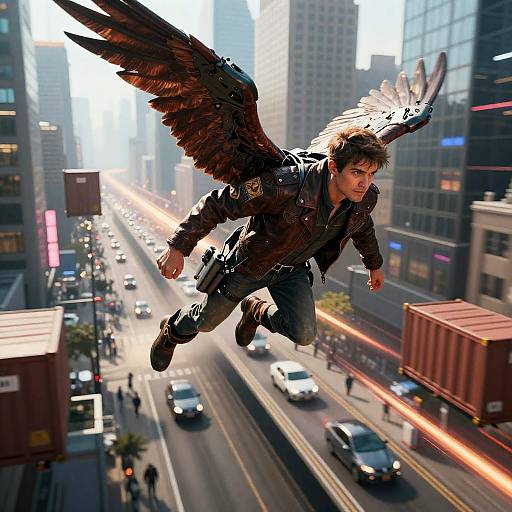 Streetwise Winged Courier Soaring High