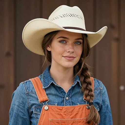 Portrait of a Young Woman in Western Style