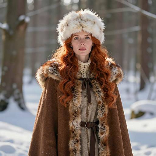 Photorealistic Myrtle Snow in Winter Attire