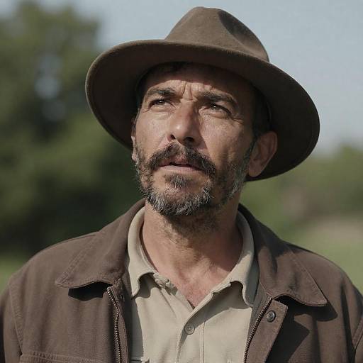 Rugged Middle-Aged Man in Nature