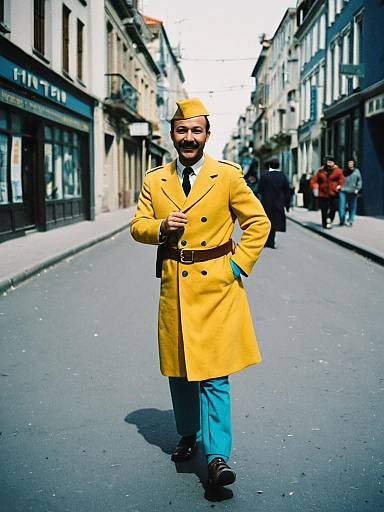 Playful Tintin Cosplay Cinematic Portrait