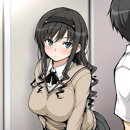 Illustration of Morishima haruka, amagami in the style of Kureha mitsushige