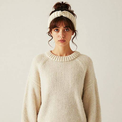 Cozy Chunky Knit Sweater Portrait