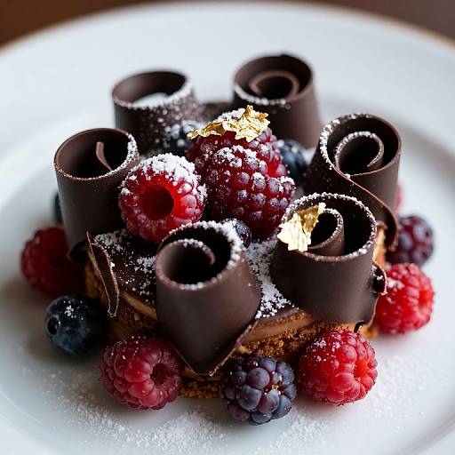 Elegant Artisan Dessert Macro Shot