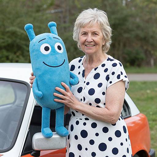 Old Woman with Magic School Bus