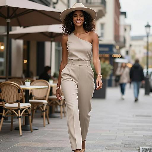 Chic Urban Fashion: Confident Style Shot