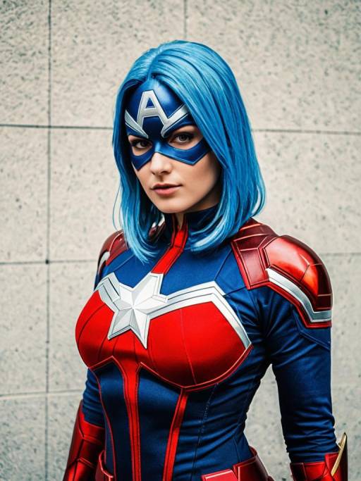 Woman in Crystal Marvel Comics Cosplay Costume