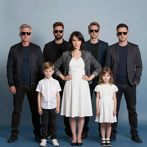 Group Portrait of Six Men and One Woman