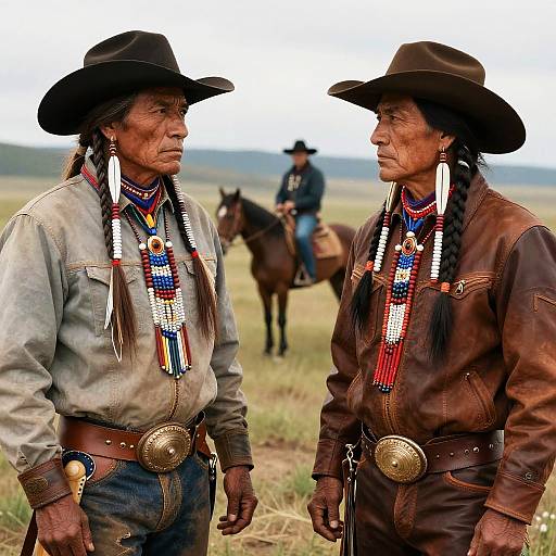Native American Cowboy Cultural Fusion