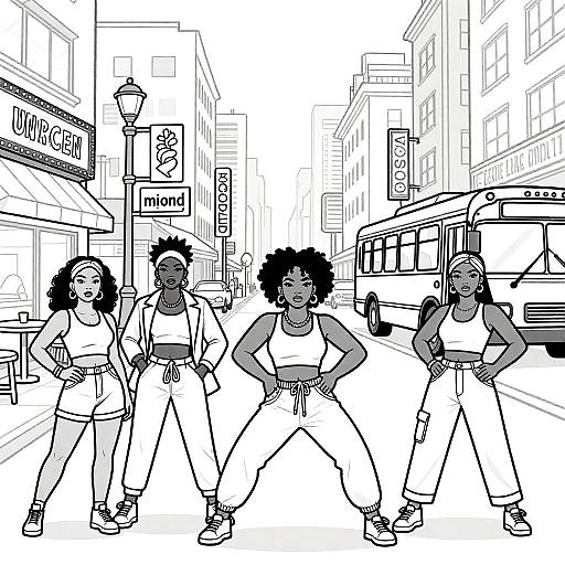 Urban African American Culture Coloring Pages