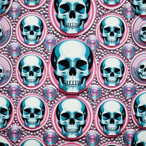 Psychedelic Crystal Skull Pattern Psychedelic Crystal Skull Pattern