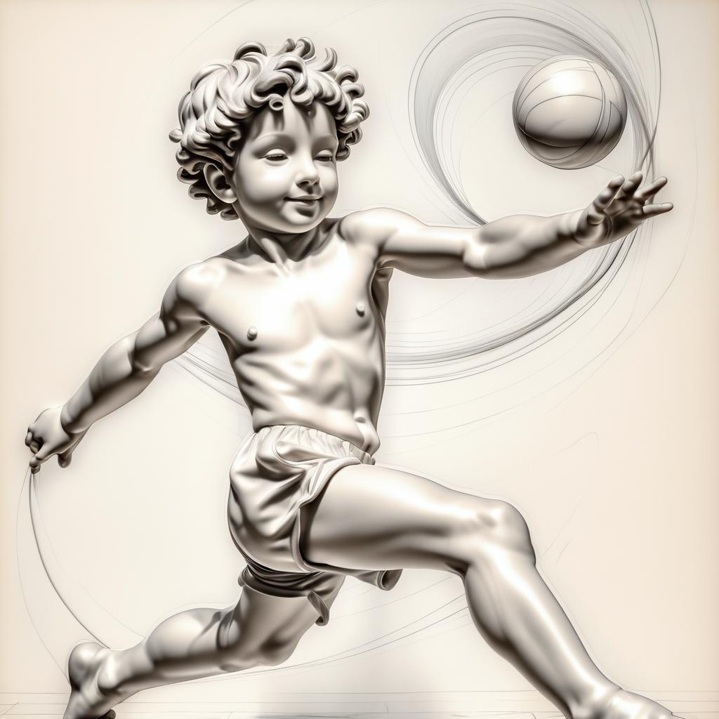 Joyful Youth: Masterful Michelangelo Drawing