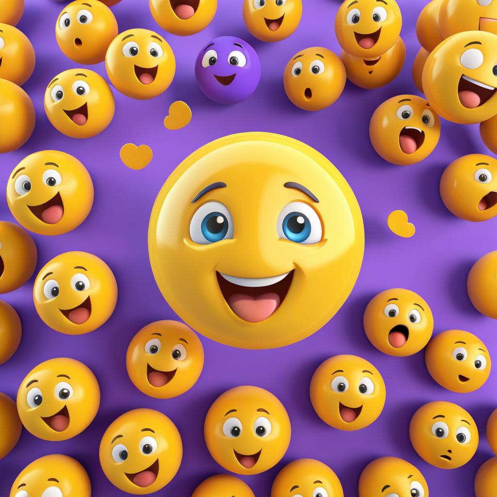 Vivid 3D Surprised Emoji Design