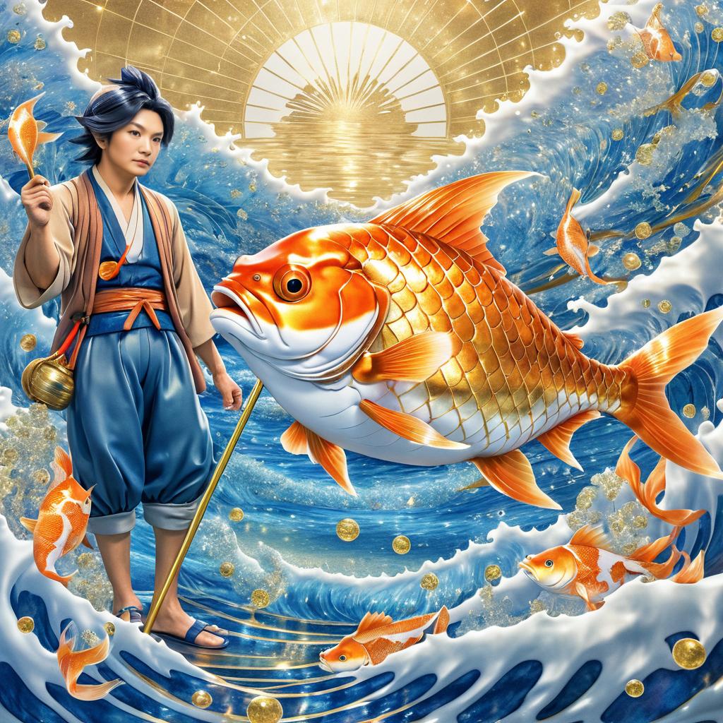 Ultra-Detailed Humanized Magikarp Illustration