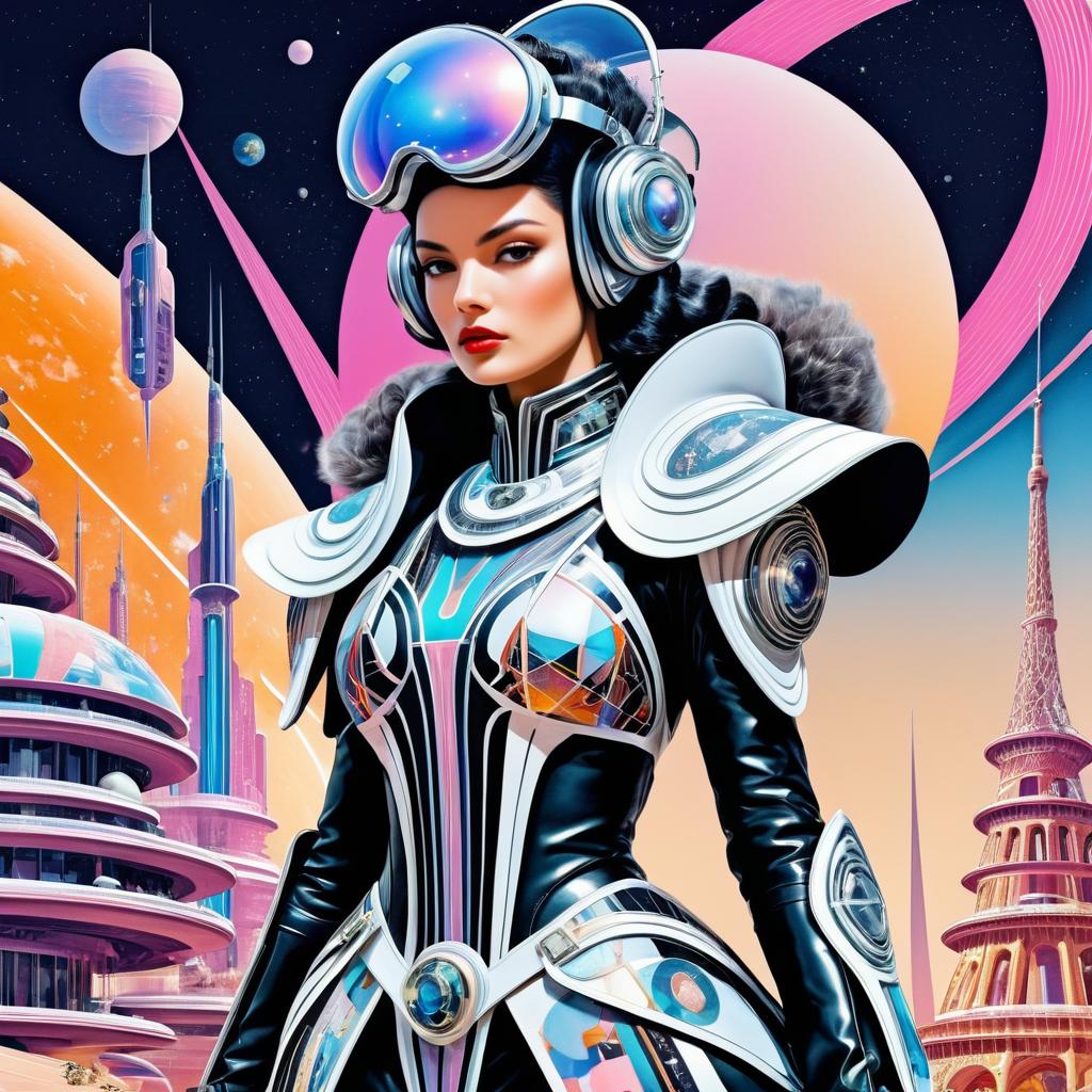 Futuristic Vintage Warrior Chic Art