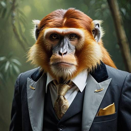 Proboscis Monkey in Formal Attire