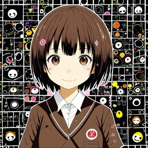 Illustration of Aioi yuuko, nichijou in the style of Kyuu (plastic night q)