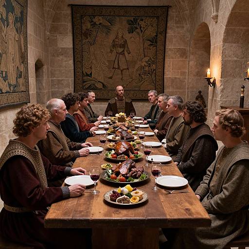 Medieval Banquet with Nobles